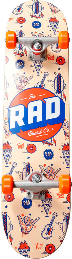 RAD Logo Progressive Komplett Skateboard 7.75tm - Bakgrunn