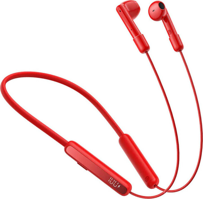 Joyroom JR-DS1 Magnetiske Bluetooth-hodetelefoner rundt halsen (7 timer) Rød