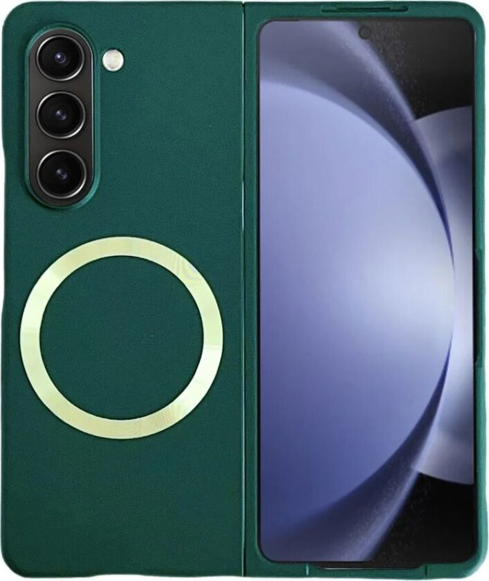 Samsung Galaxy Z Fold6 Hard Plast Deksel - MagSafe-Kompatibel - Mørk Grønn