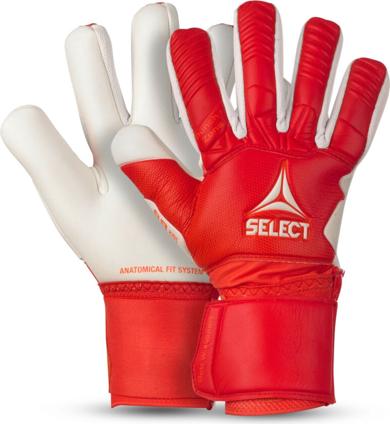 Select GK gloves 88 Pro Grip v23, keeperhanske unisex RED/WHITE