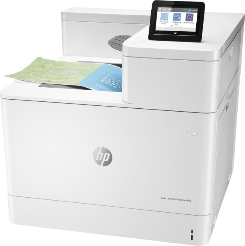 Hp Color Laserjet Enterprise M856dn - Skriver - Farge - Dupleks - Laser - A3/Ledger - 1200 X 1200 Dpi - Inntil 56 Spm (Mono) / Inntil 56 Spm (Farge)