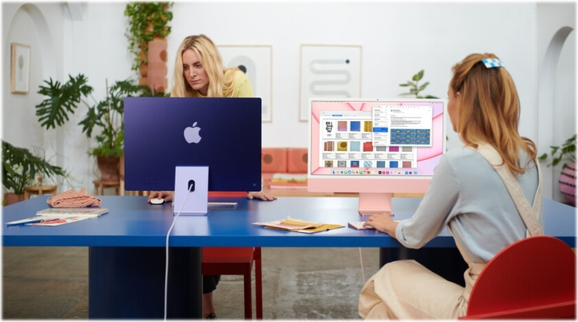 Imac With 4.5K Retina Display - Alt-I-Ett - M1 Inntil - Ram 8 Gb - Ssd 256 Gb - M1 7-Core Gpu - Macos Monterey 12.0 - Monitor: Led 24" 4480 X 2