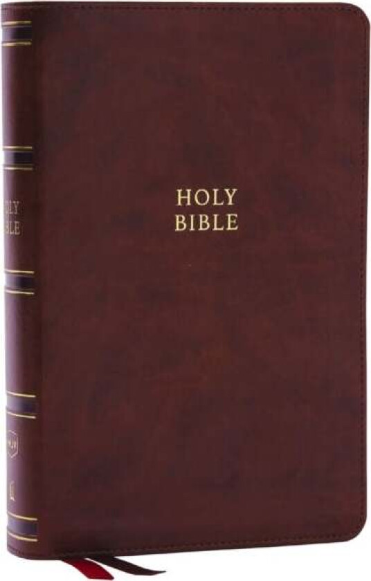 NKJV, Single-Column Reference Bible, Verse-by-verse, Brown Leathersoft, Red Letter, Comfort Print (T av Thomas Nelson