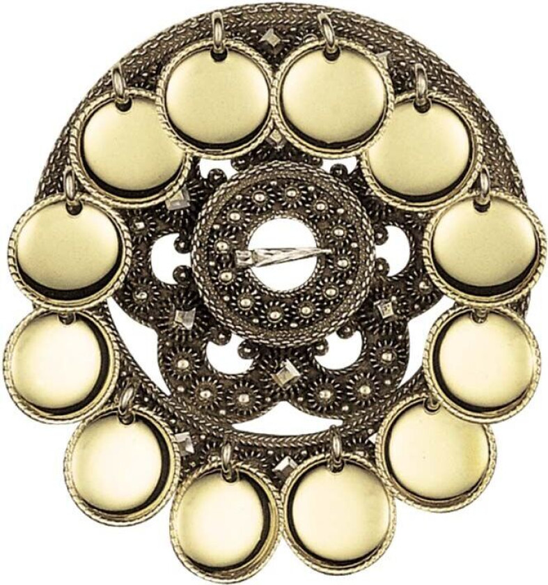 Slangesølje Telemark i 830 antikkforgylt sølv