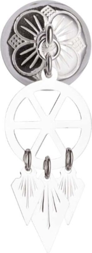 Halssølje Trønder i 830 hvitt sølv