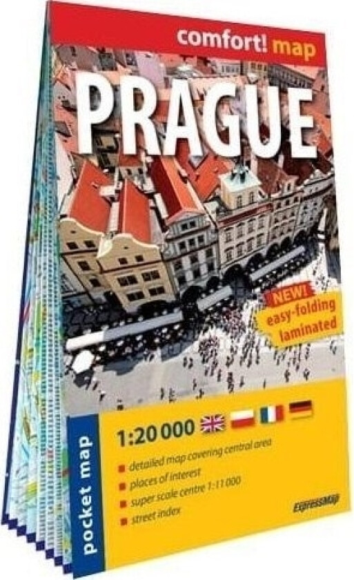 Expressmap Comfort!Map Prague Pocket 1:20 000 W.2023