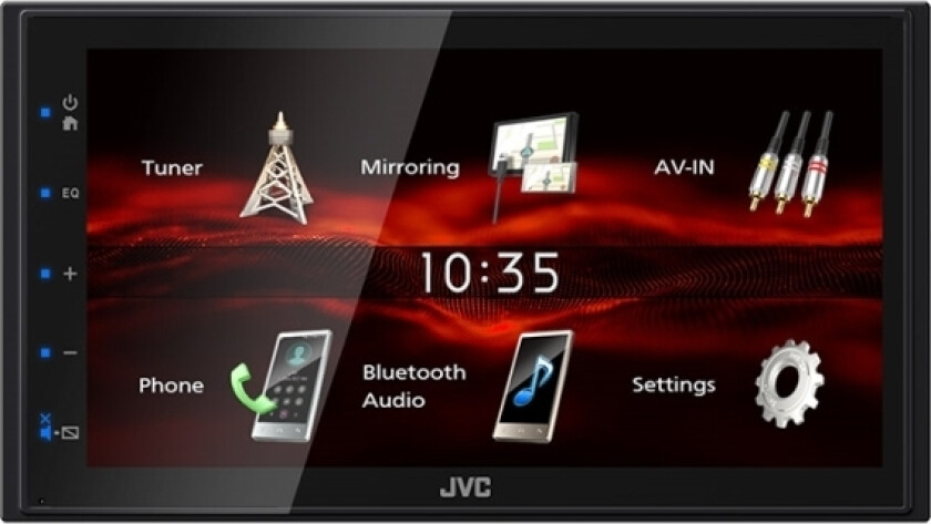 Jvc Kw-M180bt 2-Din Bt Bilradio Med Skærm