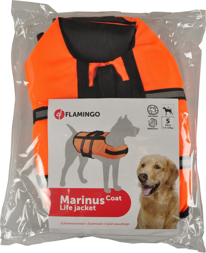 Bilde av Flamingo redningsvest, oransje - Størrelse S: ca. 30 cm rygglengde