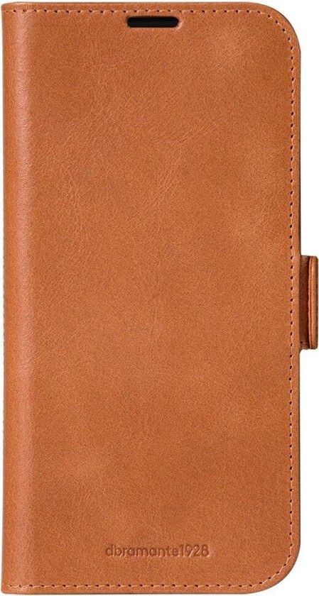 iPhone 16 Pro Max dbramante1928 Copenhagen Ekte Skinn Deksel m. Lommebok - Tan