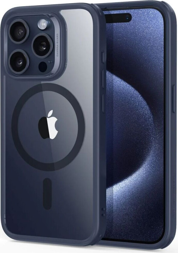 IPhone 16 ESR Hybrid Deksel - MagSafe Kompatibelt - Gjennomsiktig / Blå