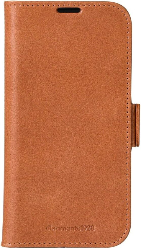 iPhone 16 dbramante1928 Copenhagen Ekte Skinn Deksel m. Lommebok - Tan