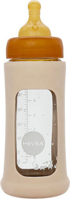 Baby Glass tåteflaske Wide Neck 250ml Sand - 1 Stk