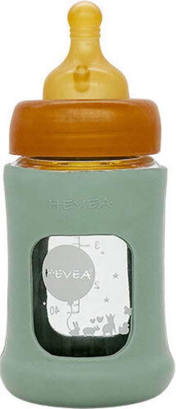 Baby Glass tåteflaske Wide Neck 150ml Seafoam Blue - 1 Stk