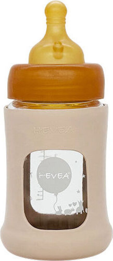 Baby Glass tåteflaske Wide Neck 150ml Sand - 1 Stk