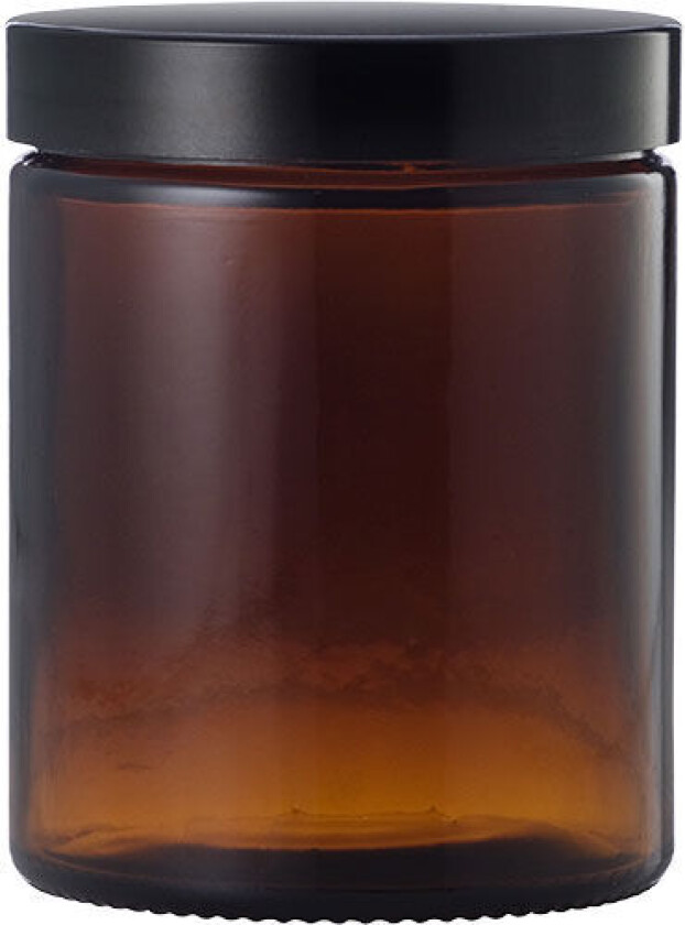 Brun glasskrukke - 180 ml