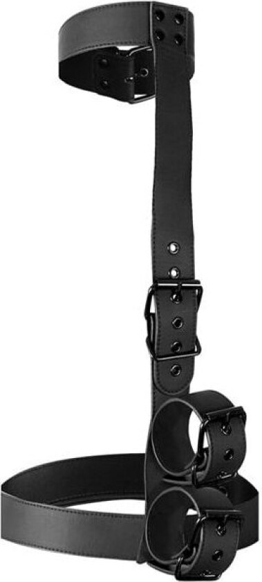 Collar & Wrist Cuffs Body Restraint Set Harness/Sele
