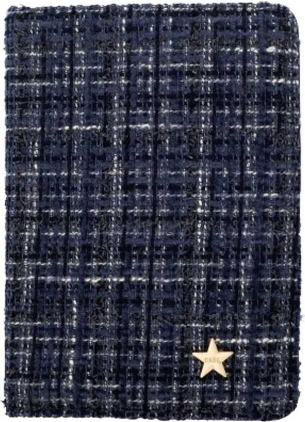 Tweed Passport Cover Navy Blue