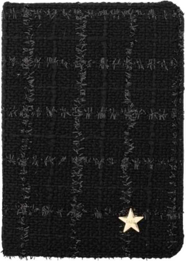 Tweed Passport Cover Black