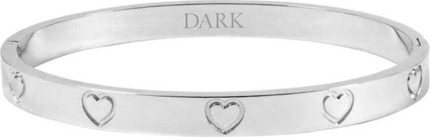 Heart Bangle Silver