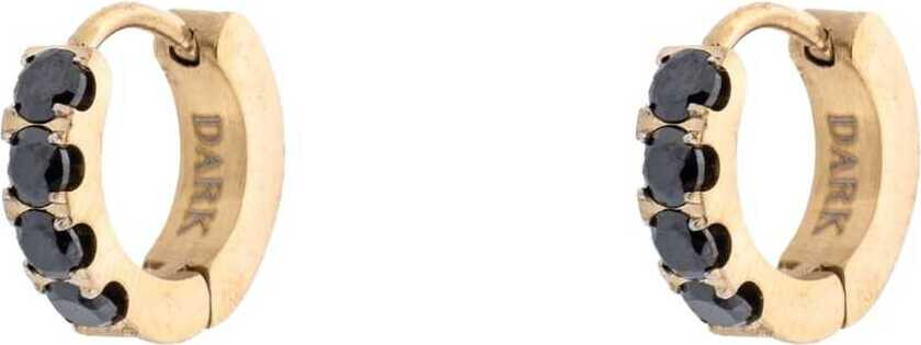 Crystal Hoops 12mm Black