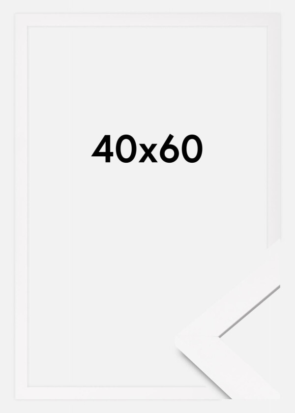 Ramme Bga Classic Akrylglass Hvit 40x60 Cm