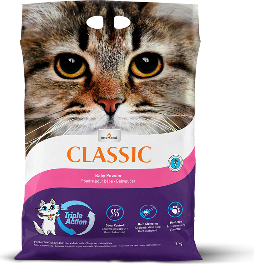kattesand med babypudderduft - 7 kg