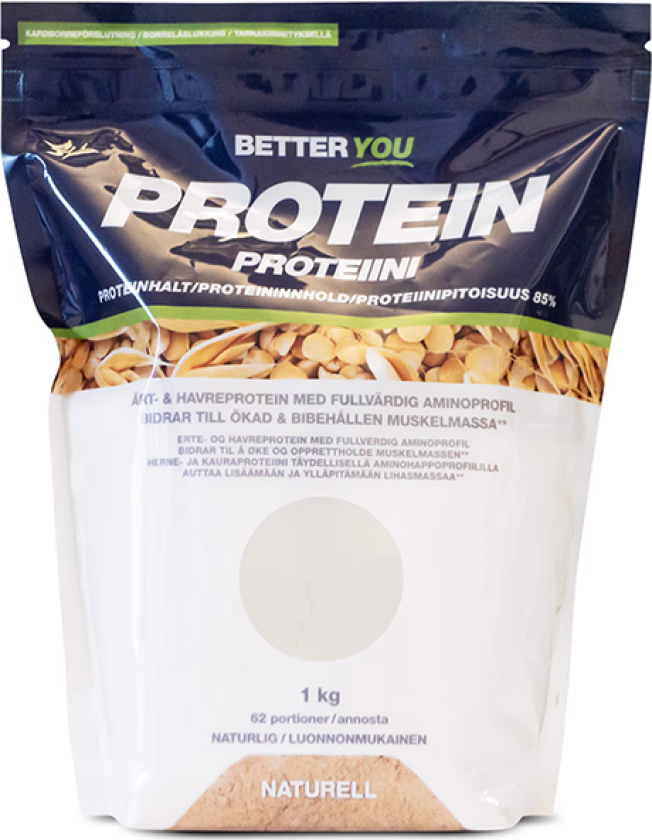 Erte- og havreprotein 1 kg Naturell