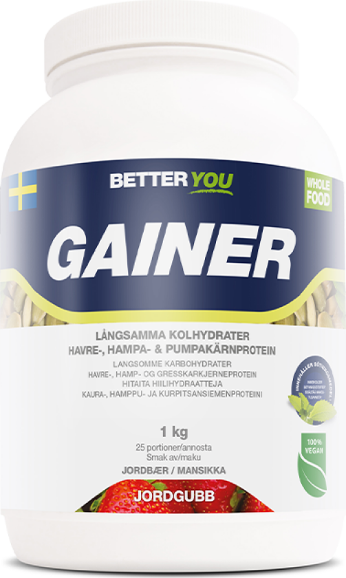 Whole Food Gainer Jordbær 1 kg