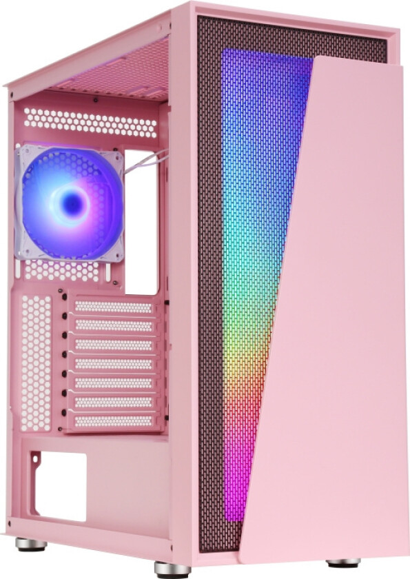 Artemis 3705 ATX-kabinett med vindu, rosa