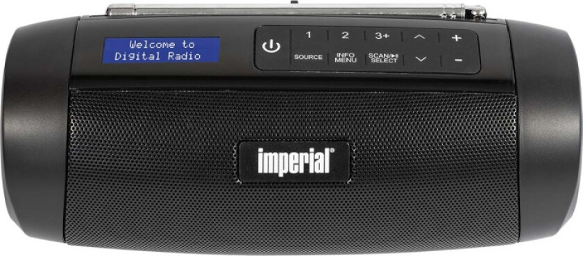imperial DABMAN GO DAB+ / FM kompaktradio svart