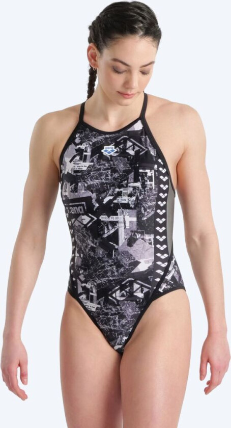 badedrakt til damer - Icons - Svart/hvit - Badedrakter for damer - Svømmedrakt