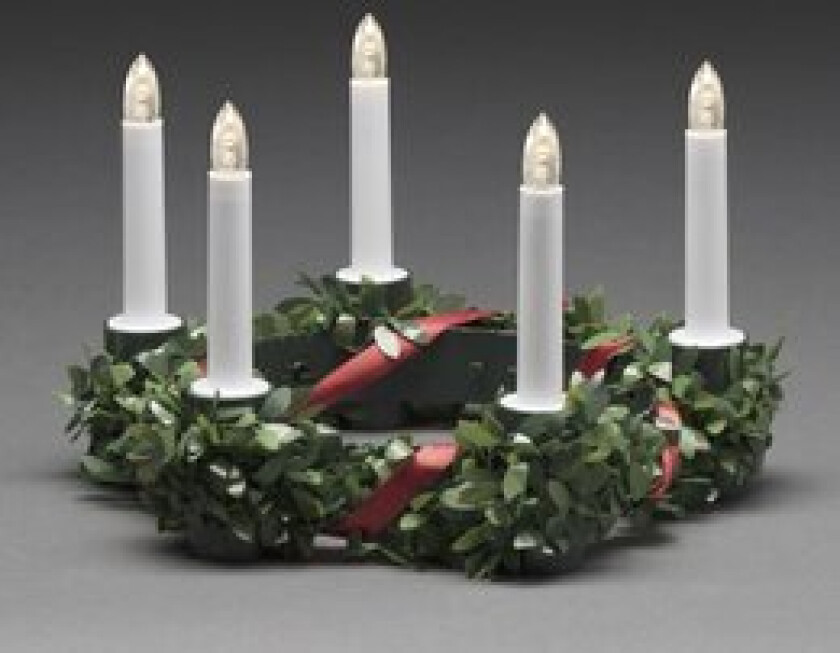 Bilde av Luciakrone Grønn LED