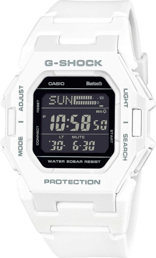 G-Shock GD-B500-7ER - Digital - Hvit - Herreklokker - Resin - Mineral