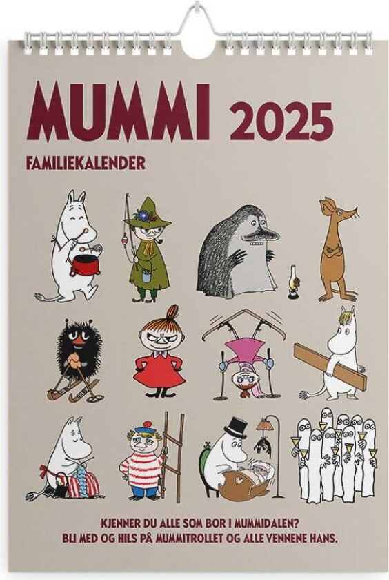 Familiekalender 2025 Mummi