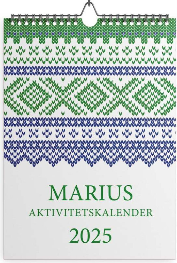 Aktivitetskalender 2025 Marius