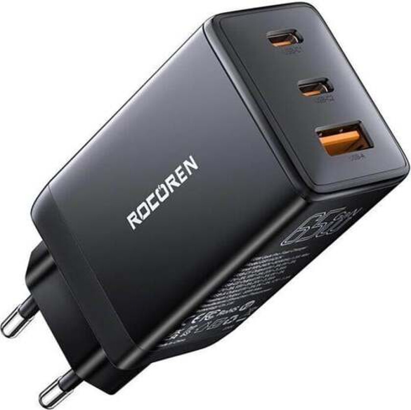 Fast Charger GaN Pro 65W 2x USB-C USB (black)