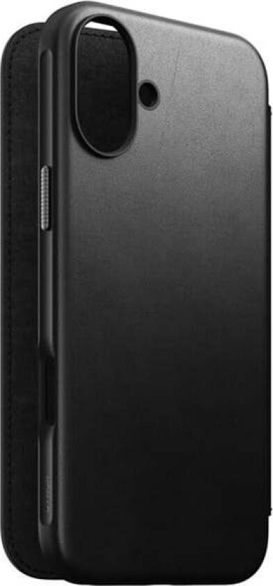 Modern Leather Folio black - iPhone 16 Plus