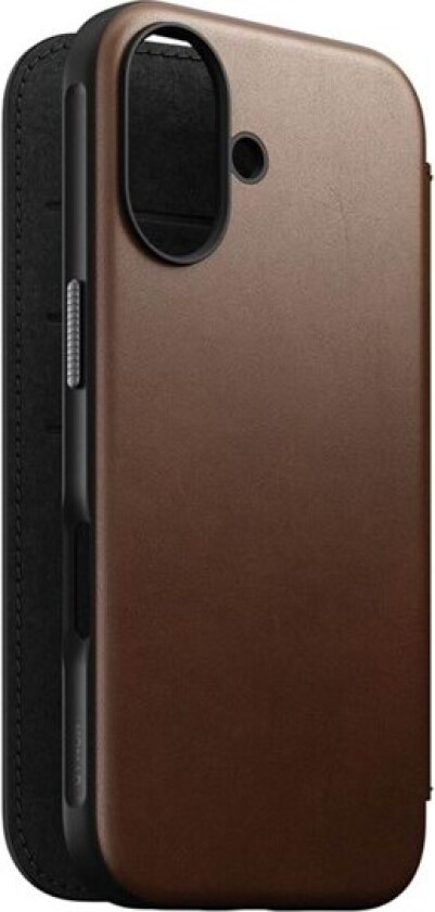 Modern Leather Folio brown - iPhone 16