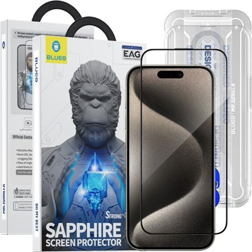Sapphire Screen Protector With Applicator - iPhone 15 Pro Max