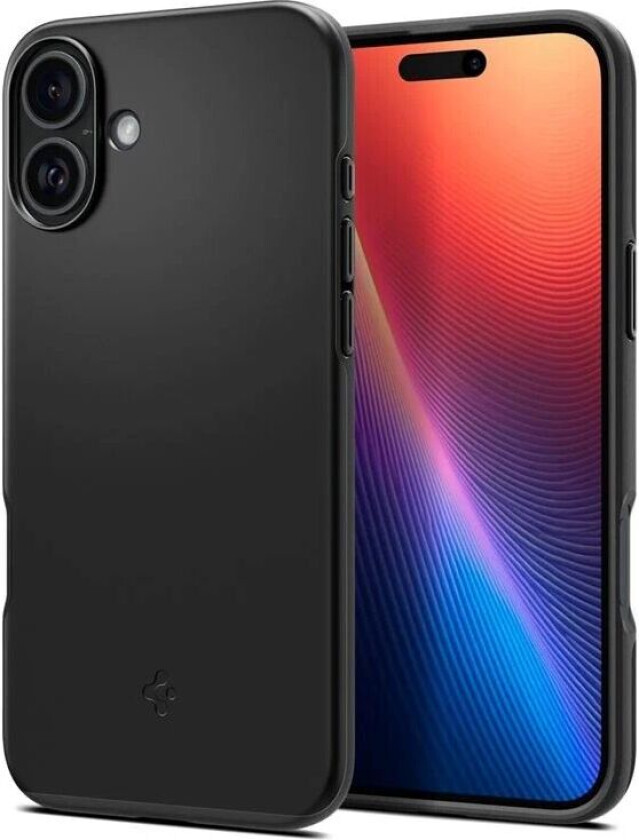 iPhone 16 Plus Spigen Thin Fit Deksel - MagSafe Kompatibel - Svart