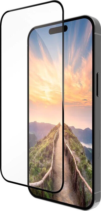 iPhone 16 Plus dbramante1928 Eco-Shield Skjermbeskytter med Installasjonsramme - Svart Kant
