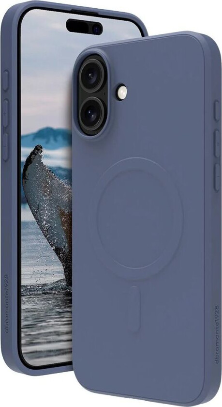 iPhone 16 Plus dbramante1928 Greenland Deksel - 100% Resirkulert Plast - MagSafe Kompatibel - Pacific Blue