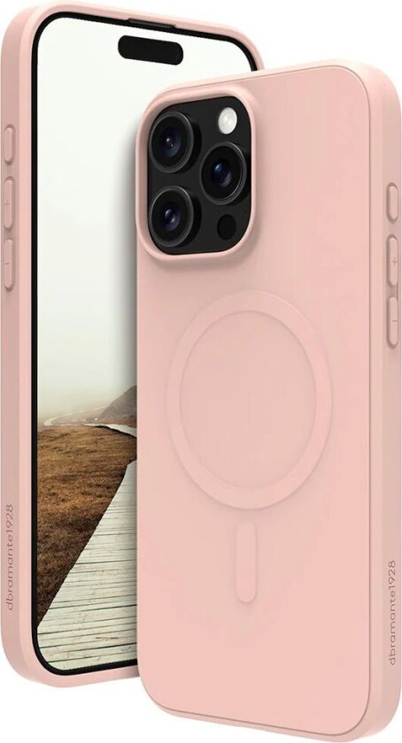 iPhone 16 Pro Max dbramante1928 Greenland Deksel - 100% Resirkulert Plast - MagSafe Kompatibel - Pink Sand