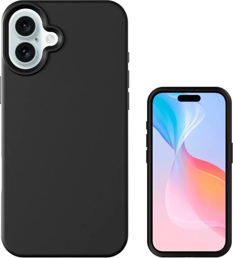 iPhone 16 4Smarts Liquid Silikon Cupertino Deksel - MagSafe-Kompatibel - Svart