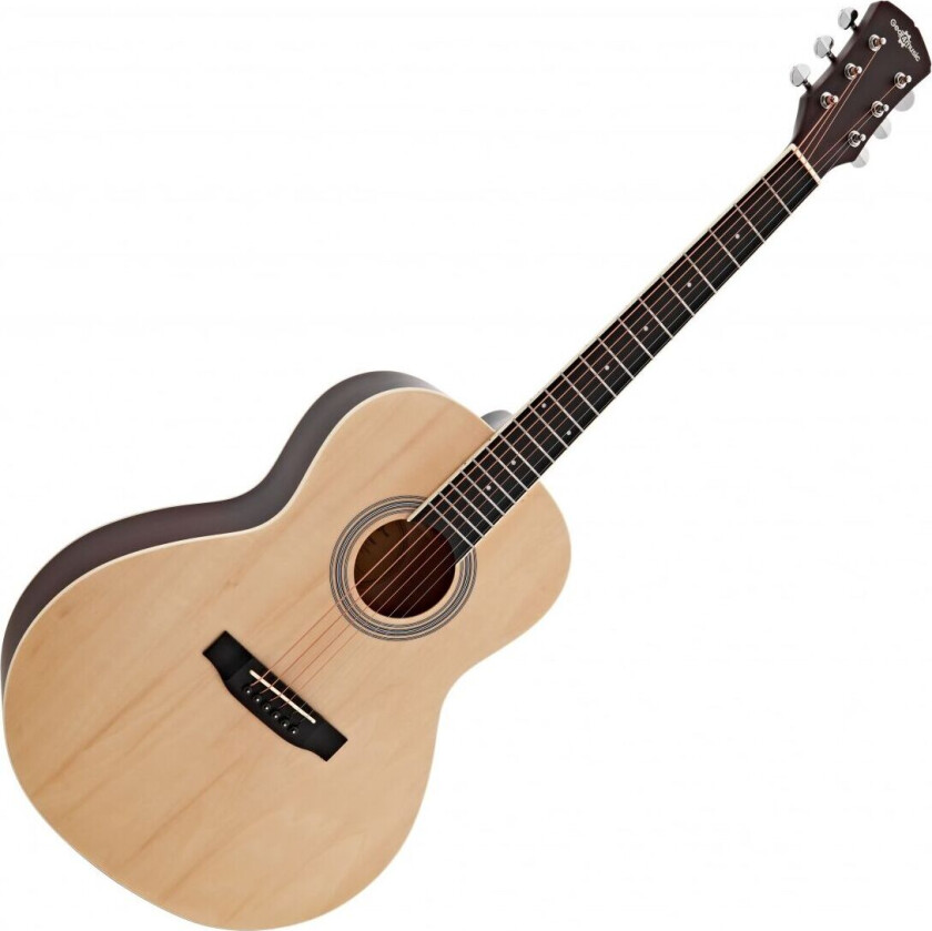 Parlour Acoustic Guitar by Gear4music Natural