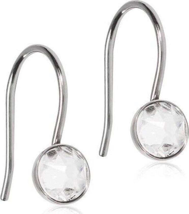 Earrings Pendant Bezel Crystal