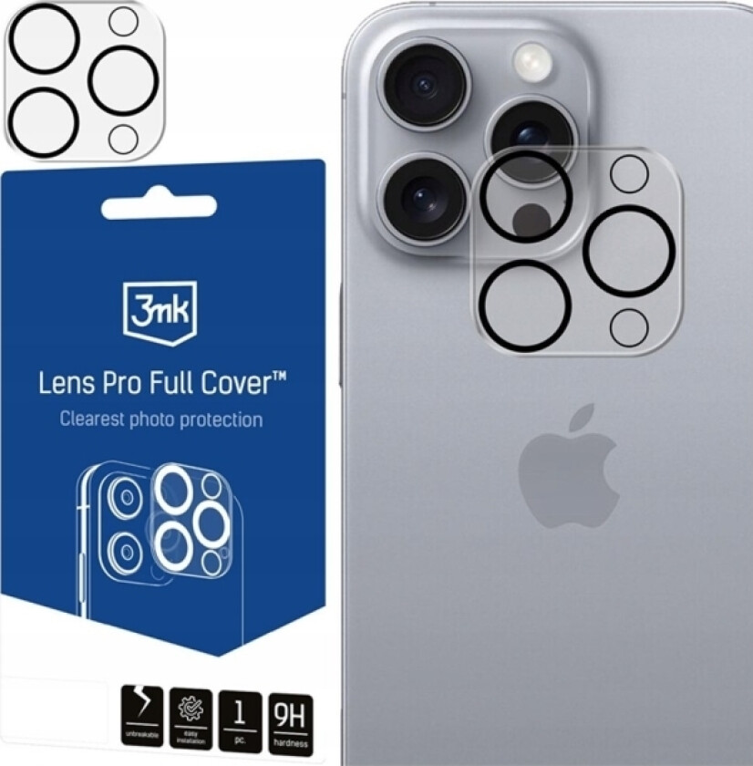 3Mk Apple Iphone 16 Pro/16 Pro Max - 3Mk Lens Pro Full Cover