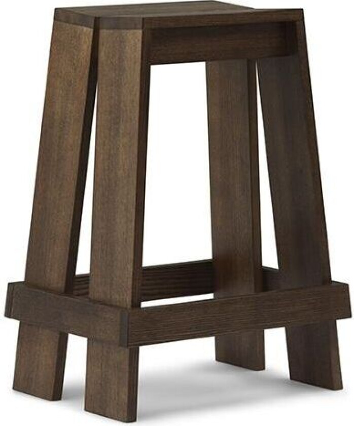 Let barkrakk 65 cm Brown Stained Ash