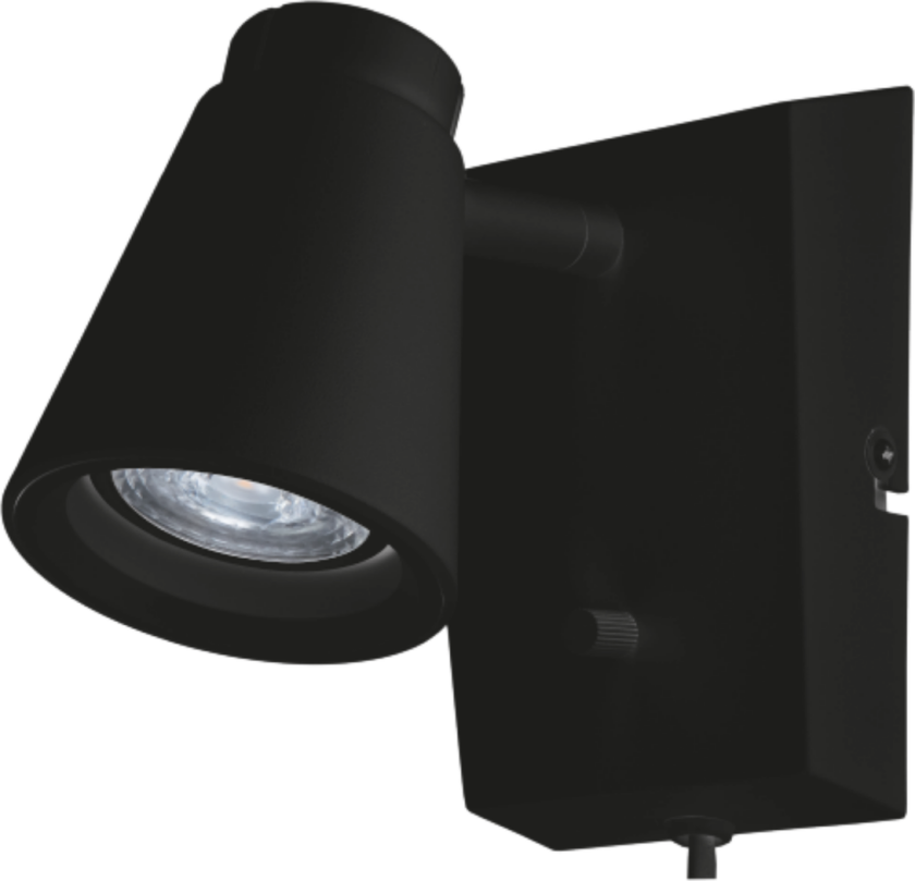 Zoom Square m/ dimmer 6W LED - Svart - Svart