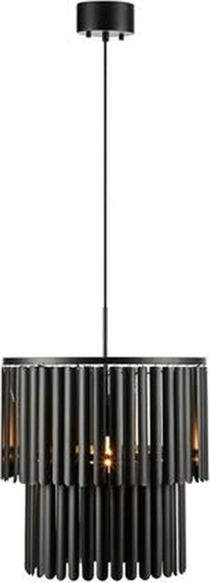 Viento takpendel 42 cm - Svart metall - Svart - Svart